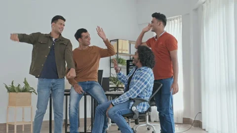 Portrait of Indian Programmers in Office Stock Footage 203749255