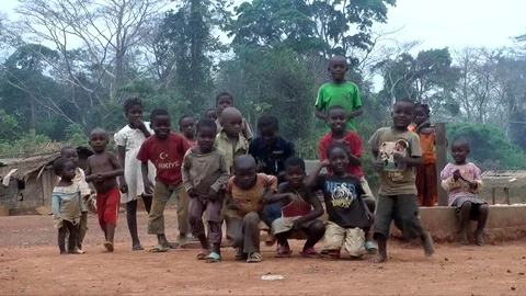 Portrait of kids crawling Stock Footage 80620750