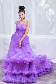 Portrait of a lady by the window Stock Photos