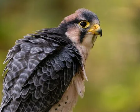 Portrait of a Lanner Falcon Stock Photos