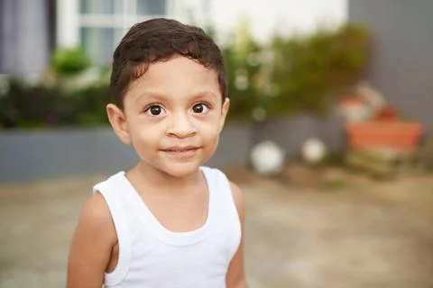 Portrait of latino boy kid Stock Photos