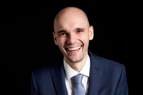 Portrait of Laughing Man Stock Photos