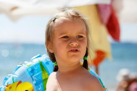 Portrait of a little girl Stock Photos