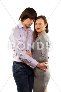 Portrait of a loving couple Stock Photos