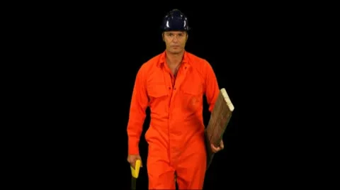 Portrait of male construction worker Stock Footage 8987836