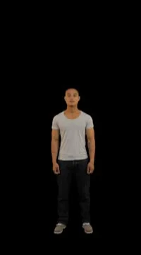 Portrait of male looking to camera Stock Footage 8948369