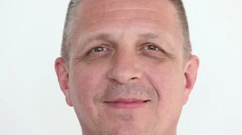 Portrait of a man alone, looking to camera , close up Stock Footage 62952601