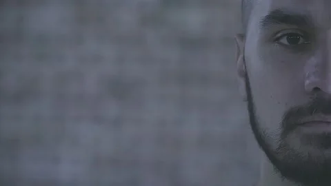 Portrait of a man with a beard Stock Footage 143281599