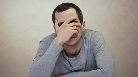Portrait of a man do a facepalm Stock Footage 170621675