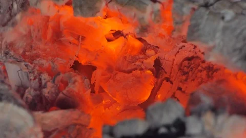 Portrait of a man in a flame. Stock Footage 91657695