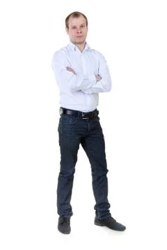 Portrait of a man at full length Stock Photos