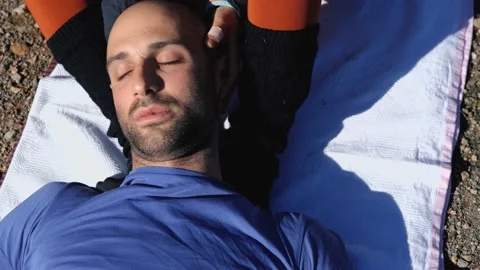 Portrait of a man getting thai massage Stock-Footage 229836971