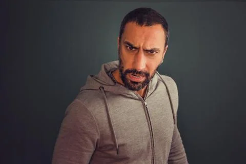 Portrait of a man looking at the camera Stock Photos
