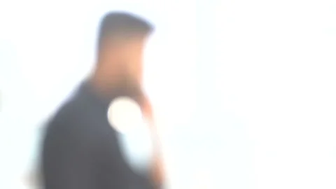 Portrait of a man with a smartphone Stock Footage 130585257