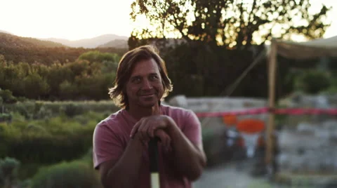 Portrait Man Smiles. Stock Footage 62931441