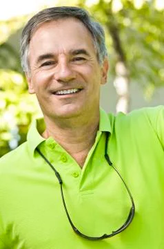 Portrait of a man smiling Stock Photos