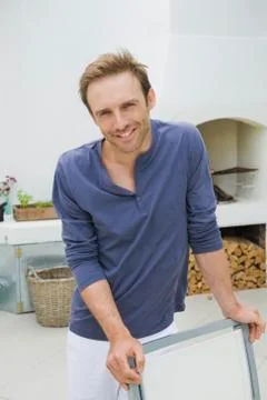 Portrait of a man smiling Stock Photos