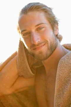 Portrait of a man smiling Stock Photos