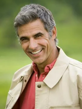 Portrait of a man smiling Stock Photos