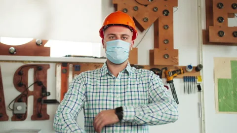Portrait of man warehouse worker and engineer under inspection and checking Stock Footage 142028093