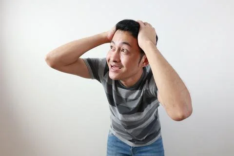 Portrait of a man on white background Fotos Stock