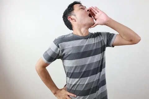 Portrait of a man on white background Foto stock