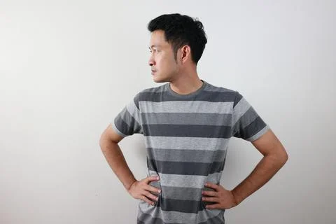 Portrait of man on white background Fotos Stock