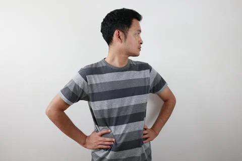 Portrait of man on white background Stock Photos