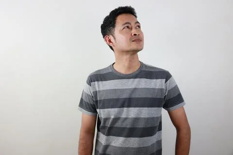 Portrait of man on white background Stock-Fotos