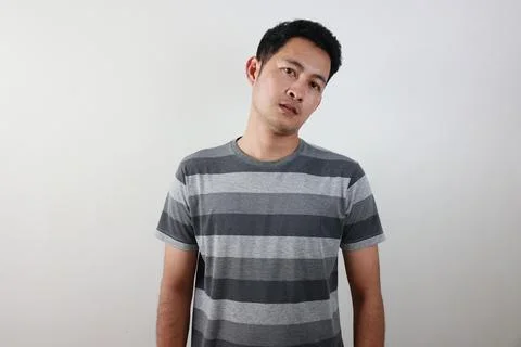 Portrait of man on white background Stock-Fotos