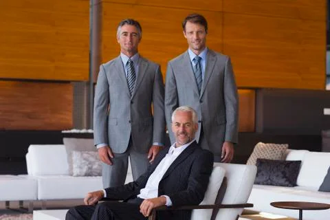Portrait of managing team Stock Photos