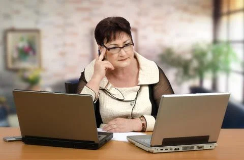 Portrait of math online tutor 库存照片