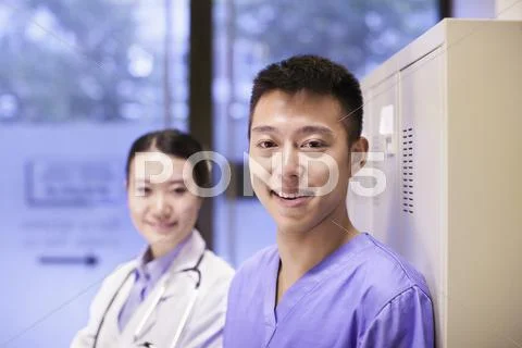 Portrait Of Medical Team Stock Photos