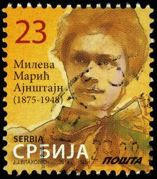 Portrait of Mileva Maric-Einstein Stock Photos