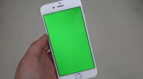 Portrait mode green screen mobile phone Stock Footage 61105464