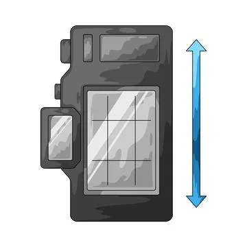 Portrait mode illustration Stock Illustration