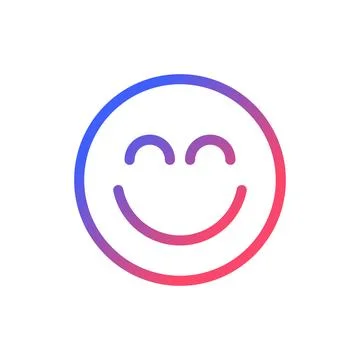 Portrait mode pixel perfect gradient linear ui icon Ilustração Stock