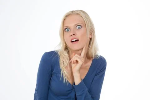 Portrait of model on background Stock Photos