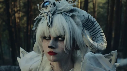Portrait of mythical character. Stock Footage 93016048