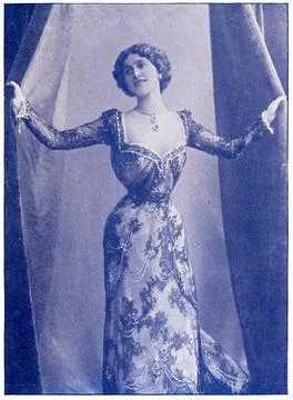 Portrait of Natalina Lina Cavalieri - an Italian operatic soprano, actress... Stock Photos