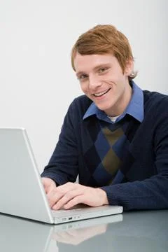 Portrait of an office worker Stock Photos
