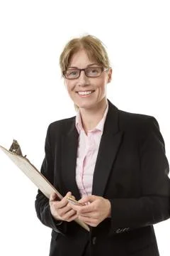 Portrait of office worker Stock Photos