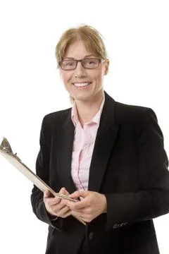 Portrait of office worker Stock Photos