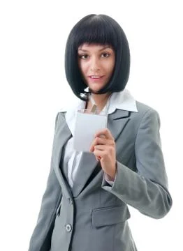 Portrait of an office worker Stock Photos