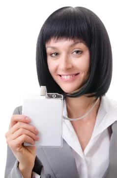 Portrait of an office worker Stock Photos