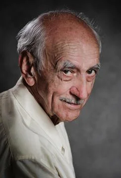 Portrait of an old actor Stock Photos