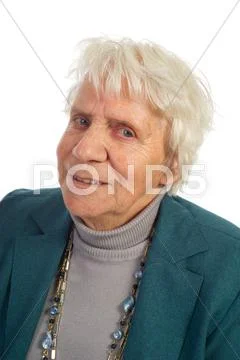 Portrait old woman Stock Photos