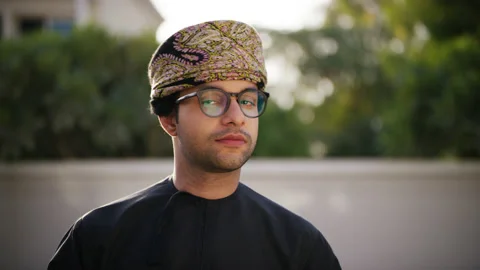 Portrait of an Omani man. Stock Footage 151423780