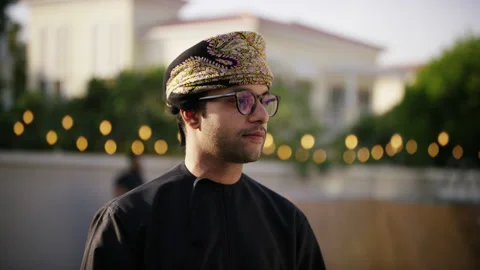 Portrait of an Omani man. Stock Footage 151426874