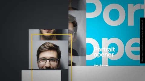 Portrait Opener After Effects stock